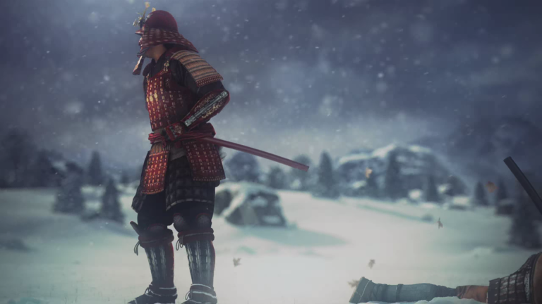 A samurai from Shogun: Total War