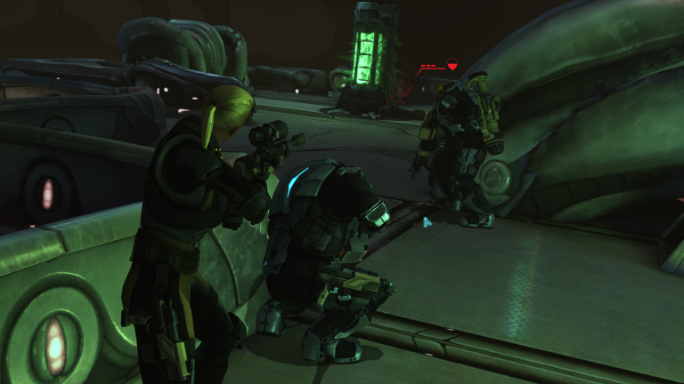 XCOM soldiers assault the alien base.